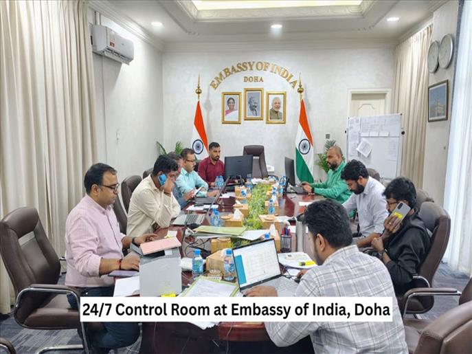 Qatar: Indian Embassy's control room remains functional; around 1000 people brought back to India